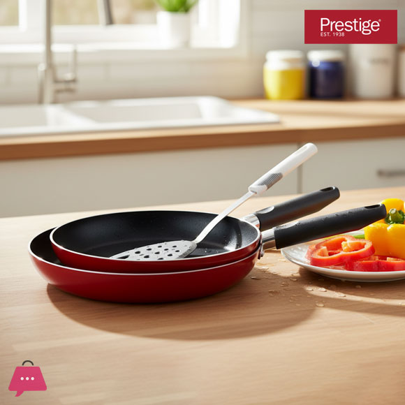 Prestige Frypan 22+28 cm Twinpack With Tool 20982