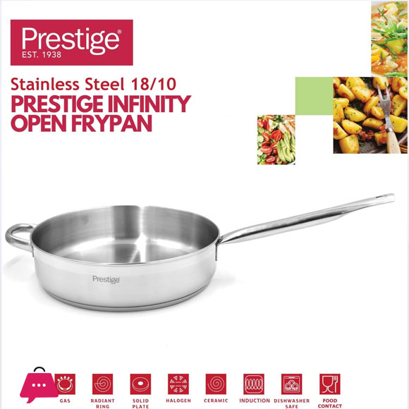Prestige Infinity Stainless Frypan Induction Compatible 30 CM - 77370
