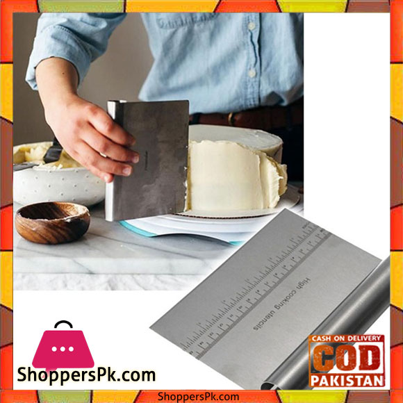 Stainless Steel Cake Scraper Cutter Scale Pizza Dough Pastry