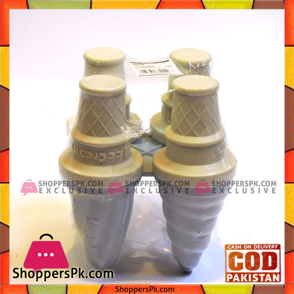 Ice Cream Mold 4 Pcs Plastic