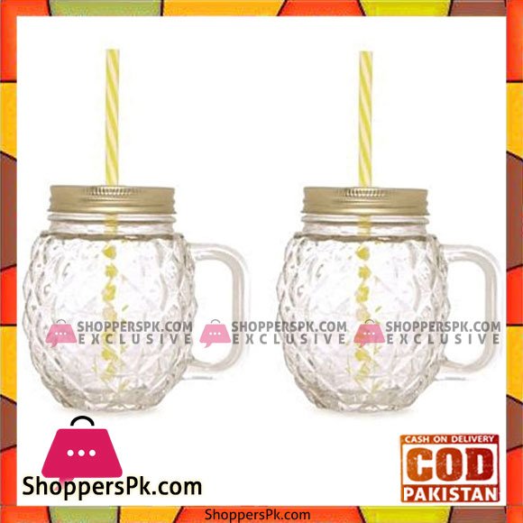 Mug Mason Jars With Straw