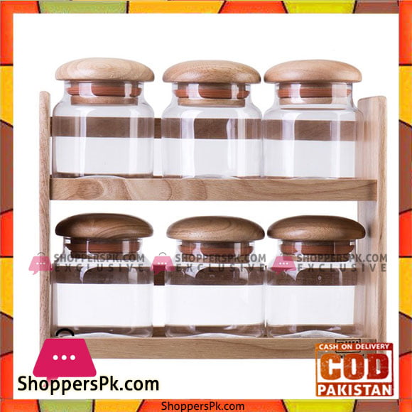 Billi High Quality 2 Layer Wooden Canister Set - GW5566 Thailand Made