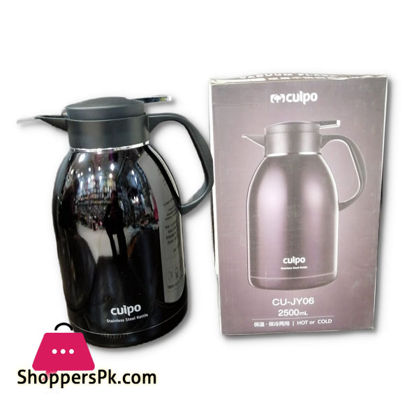 Cuipo Thermostat 304 Stainless Steel Household Thermostat Large Capacity Boiling Water Bottle Thermostat 2.5 Liter