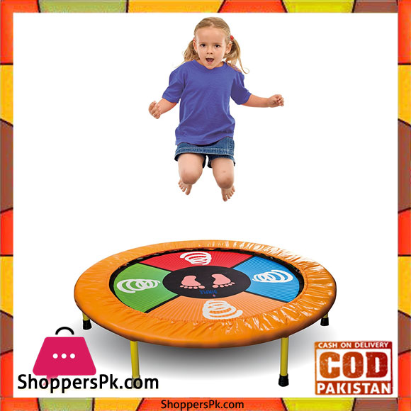 Dance Jump and Play Kids Mini Electronic Trampoline With Exciting Fun Touch Playmat, LED Scoreboard with lights and Sounds, Connects to Smartphone, Great Gift for Children