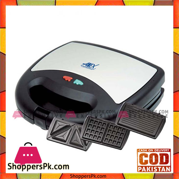 Anex Sandwich Maker 3 In 1 AG1039C