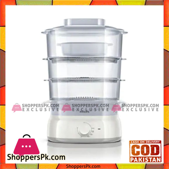 Philips HD9125 00 9 L Food Steamer (White)