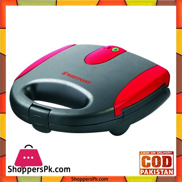 Westpoint 2 Slice Red/Blue Color Sandwich Maker WF-6681
