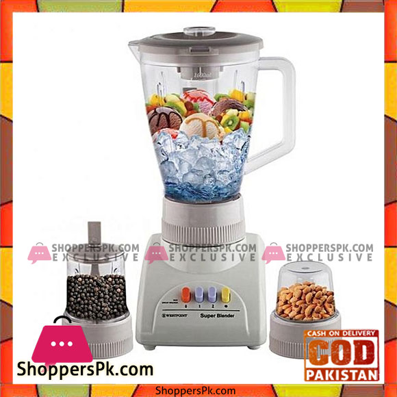 Westpoint WF 321 Deluxe Blender Grinder 3 in 1 450 Watts White