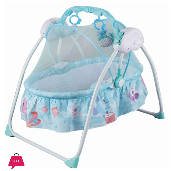 Fish Style Baby Cradle with Remote Control