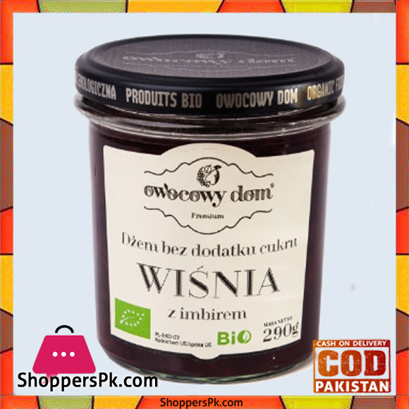 Wasim Badami Bio Organic Cherry Jam With Ginger (without Sugar) Set of 3