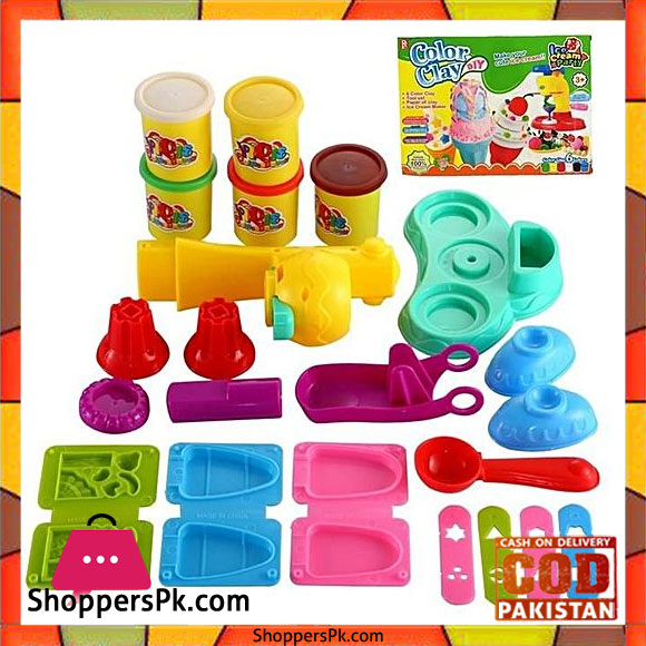 Diy Colour Clay Ice Cream Party - Multicolor