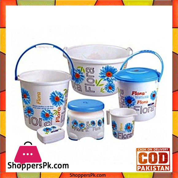 Flora Bath Set Pack Of 5