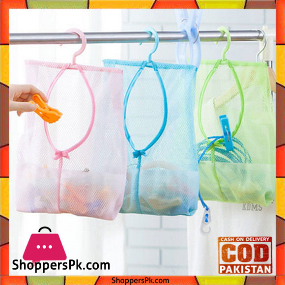Multipurpose Hanging Storage Bag Mesh Net - Pack of 3