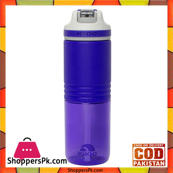 IGloo 24 oz Violet Swift Silicone Straw Bottle #70124