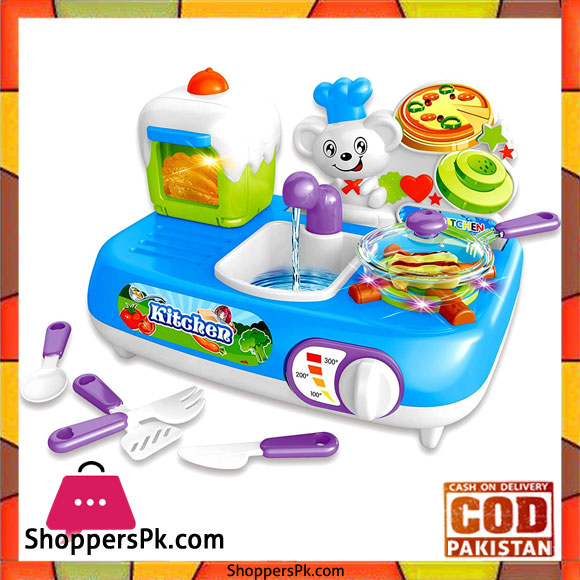 Mini Kitchen Set Foods Realistic Sounds Pretend Play Mini Kitchen Set For Kids Kitchen