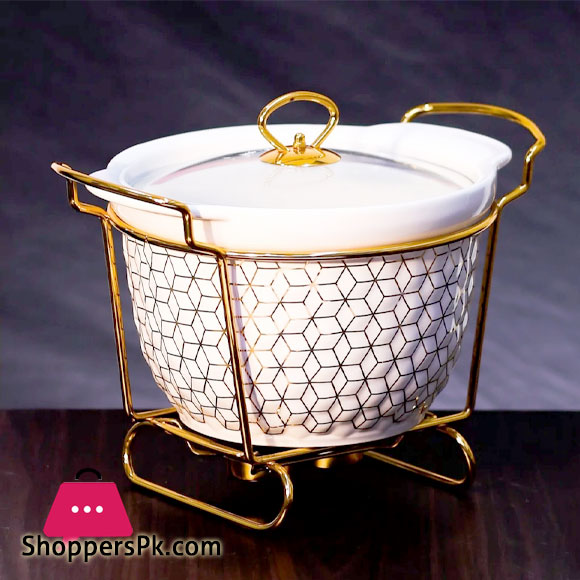 Brilliant Deep Round Deep Casserole Serving Food Warmer Dish 10.5 Inch – BR0146
