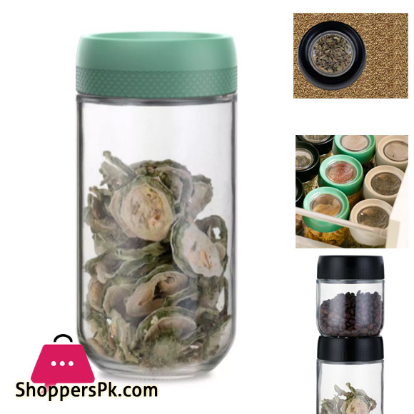 Brilliant Glassware Storage Jar Magnifying Lid 900ML - BR0194