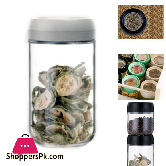 Brilliant Glassware Storage Jar Magnifying Lid 900ML - BR0196