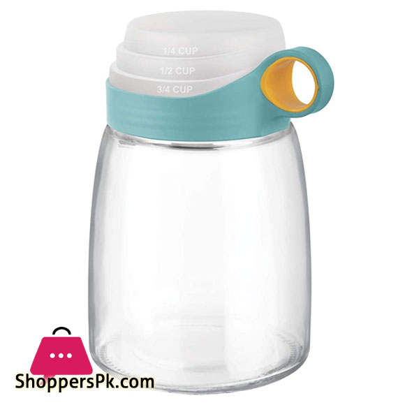 Brilliant Glassware Storage Jar with Measuring Lid Large - 1800ML - BR0191