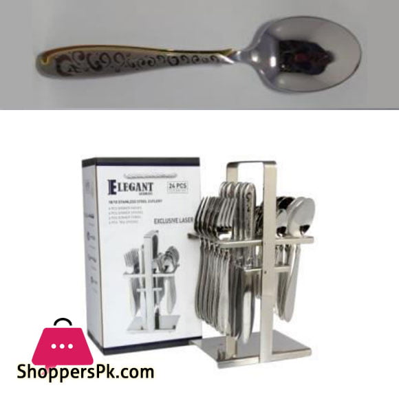 Elegant Cutlery LAZER Cutlery 24 Pcs - AA0008S
