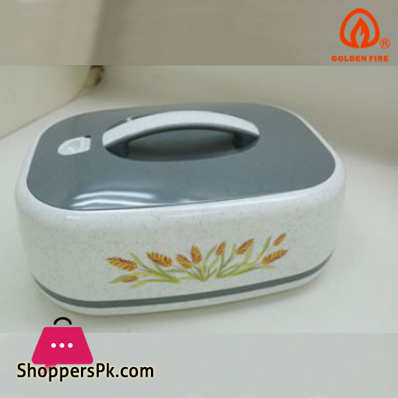 Golden Fire Food Warmer Hot Pot Hot Food Server Rectangle 6.5 Liter Taiwan Made - CL776