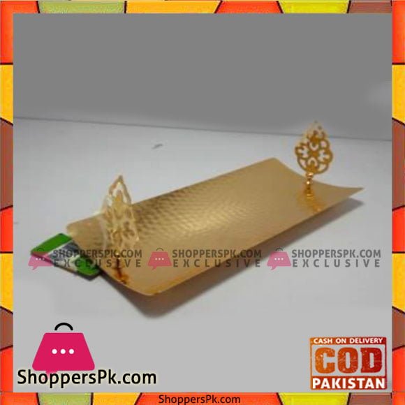 Queen Silverware Rect Hold Medium Golden - QS0033