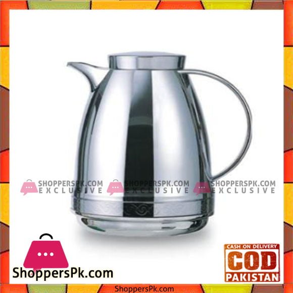 Taiwan Hotpot & Flask 1Ltr Silver Thermos - 1110