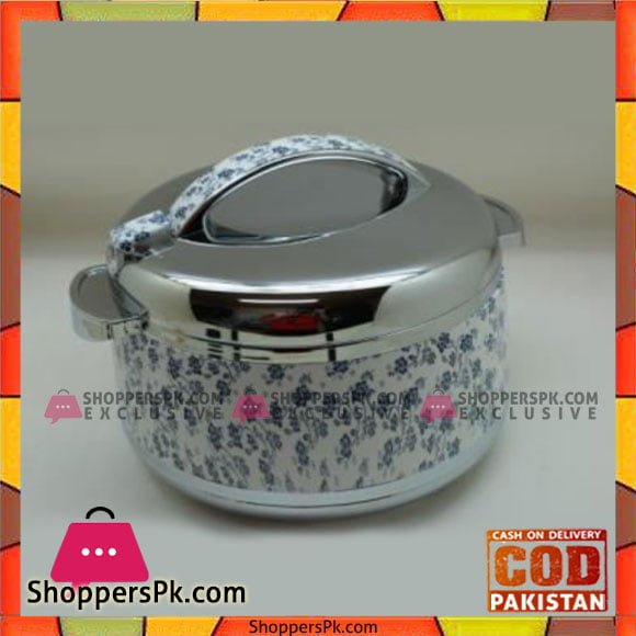 Taiwan Hotpot&Flask 4Ltr Tall Flower+Silver HotPot - 887WHF
