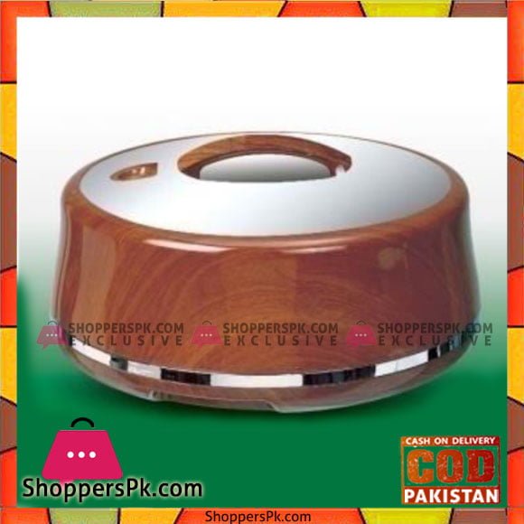 Taiwan Hotpot&Flask 6Ltr Round Wood+Silver HotPot - 666LW