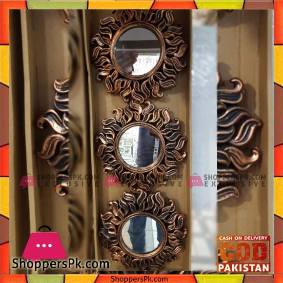 Wall Hanging Mirror Set 3 Pcs - 1240