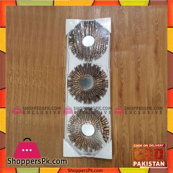 Wall Hanging Mirror Set 3 Pcs - 2468