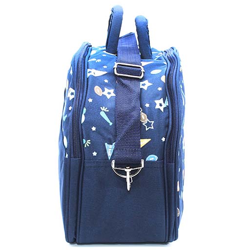 BABY BAG D SHAPE NAVY BLUE 360