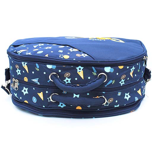 BABY BAG D SHAPE NAVY BLUE 360