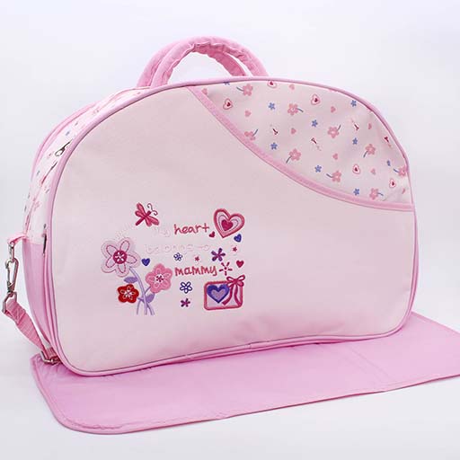 BABY BAG D SHAPE PINK 360
