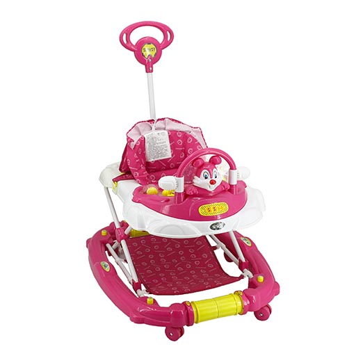 WALKER WITH ROCKER RABBIT PINK 3209E-908