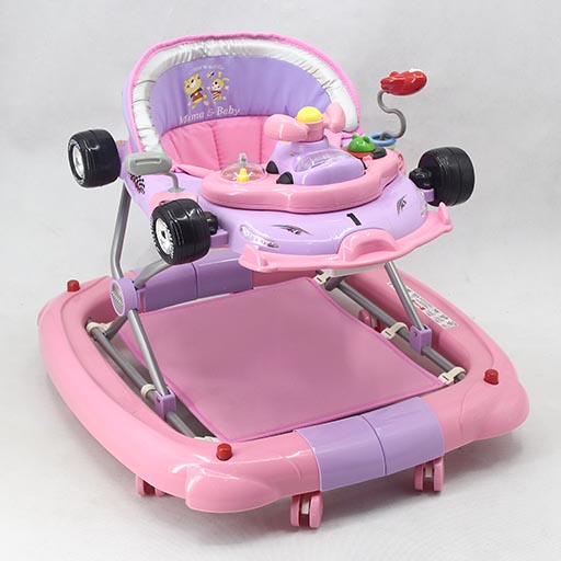 WALKER WITH ROCKER PINK PURPLE T1085H Babyace 2 IN 1 Multi-Function Baby Walker T1079 Taiwan Made