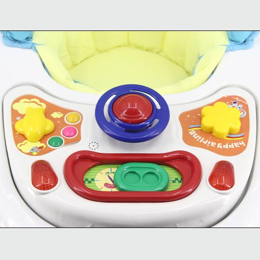 WALKER WITH ROCKER BLUE WHITE T1078 Babyace 2 IN 1 Multi-Function Baby Walker T1078 Taiwan Made