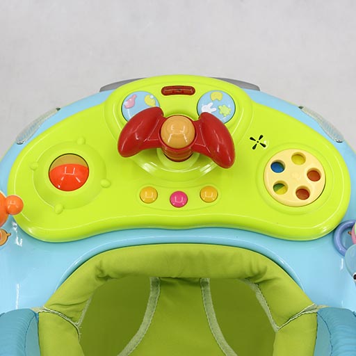 WALKER WITH ROCKER BLUE GREEN T1086H Babyace 2 IN 1 Multi-Function Baby Walker T1079 Taiwan Made