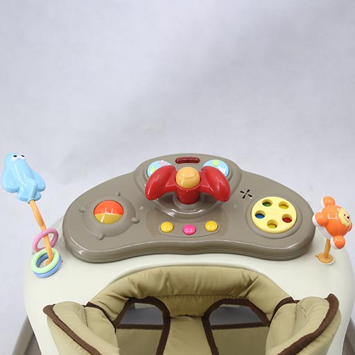 WALKER WITH ROCKER KHAKI BROWN T1085 Babyace 2 IN 1 Multi-Function Baby Walker T1085 Taiwan Made