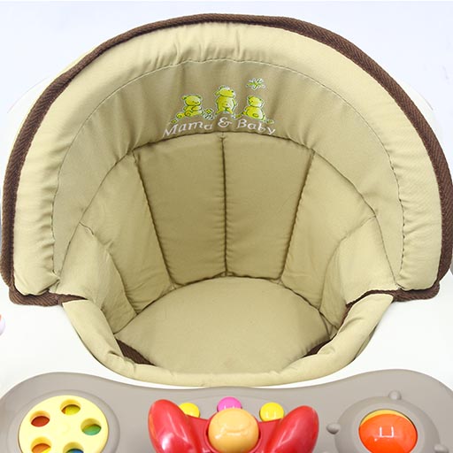 WALKER WITH ROCKER KHAKI BROWN T1085 Babyace 2 IN 1 Multi-Function Baby Walker T1085 Taiwan Made