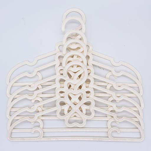SHIRT HANGER 6PCS 629 BROWN AND CREAM 2 COLOUR M&B