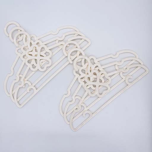 SHIRT HANGER 6PCS 629 BROWN AND CREAM 2 COLOUR M&B