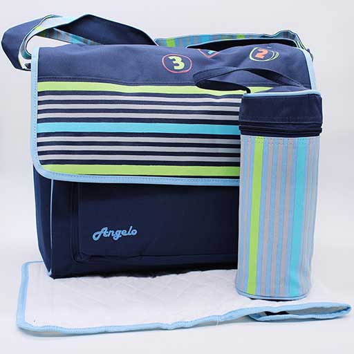 BABY BAG ANGELO MULTI COLOUR LINES 9028 M&B