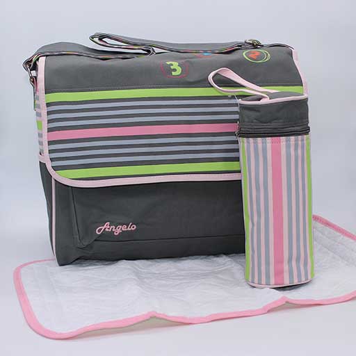 BABY BAG ANGELO MULTI COLOUR LINES 9028 M&B