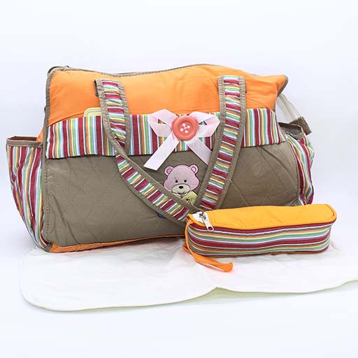 BABY BAG ORANGE LINING AILICHENG 8001 M&B
