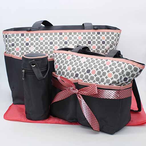 BABY BAG 4PCS SQUARE DOTS BB-999-ZZ M&B