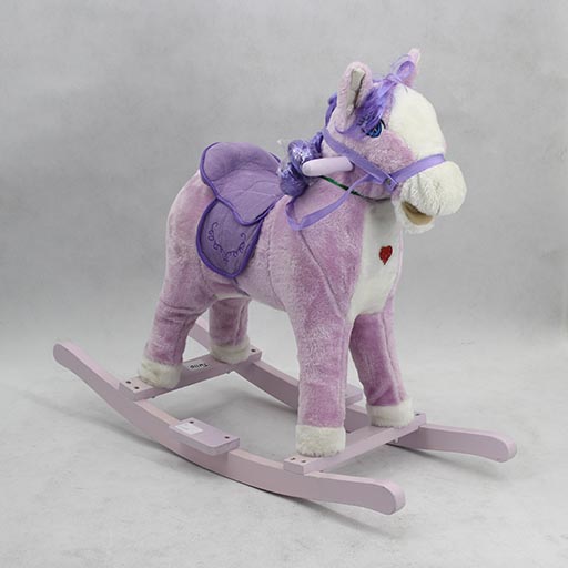 ROCKING HORSE MEDIUM PINK/PURPLE TM110