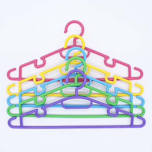 SHIRT HANGER 5PCS PACK SHINING MULTI COLOUR 2166 M&B