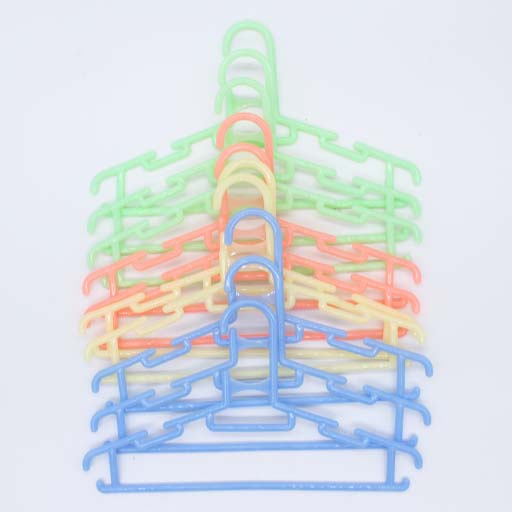 KIDS SHIRT HANGER 10 Pcs PACK MULTI COLOUR