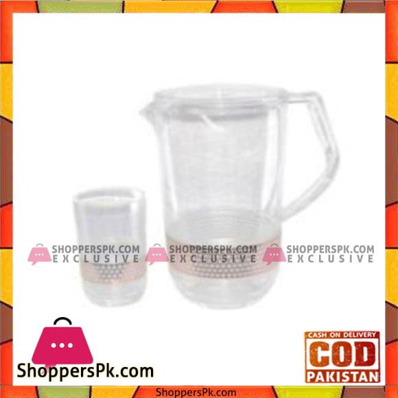 Acrylic Ware Rose Gold Loop 7 Pcs Water Set - Bh0165 - Made in Taiwan
